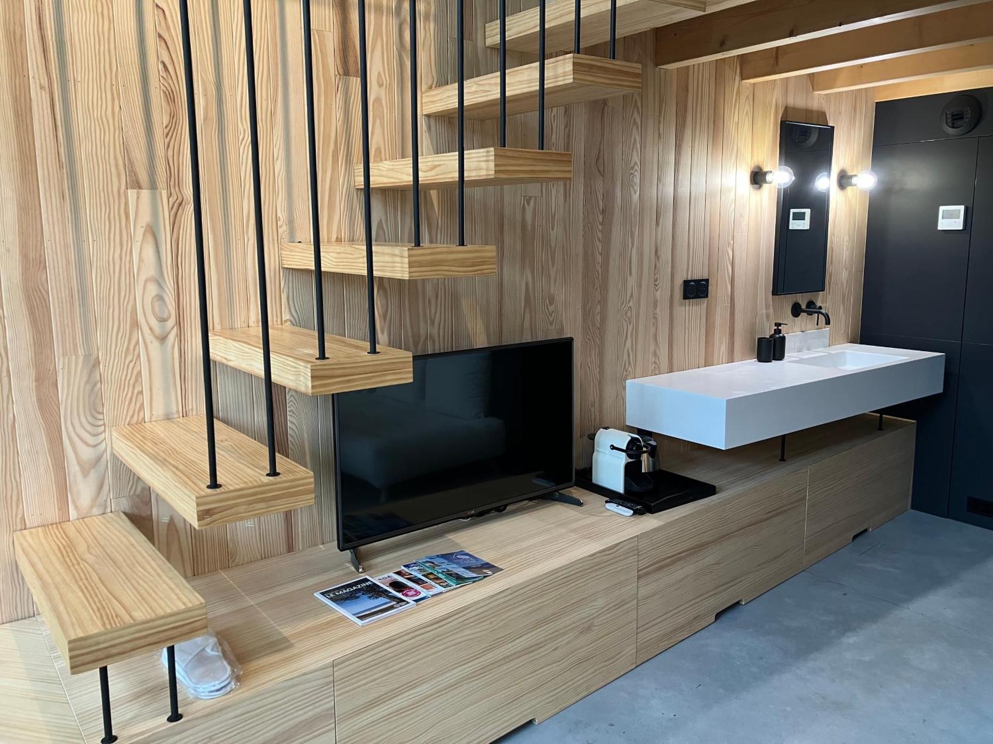 Nouveau - Ecolodge 'Calme Et Nature' - Avec Piscine Au Golf-Lac De Biscarrosse - Couchage 2 Personnes Esterno foto
